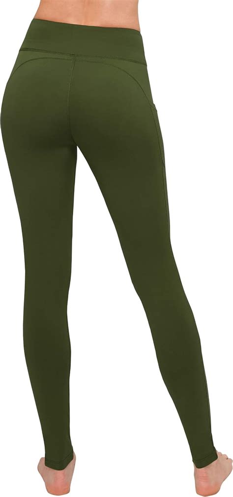 nude fleece leggings|SATINA Womens High Waisted Leggings Pants